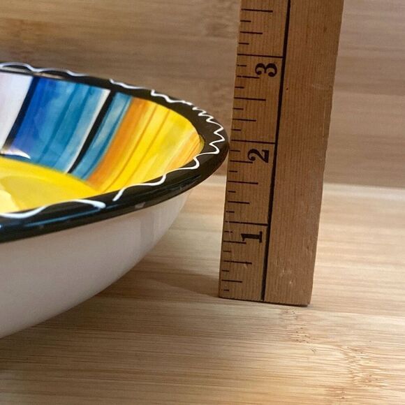 Certified International Serape Nancy Green Colorful Pasta Serving Bowl 9.5 inch - Picture 12 of 12